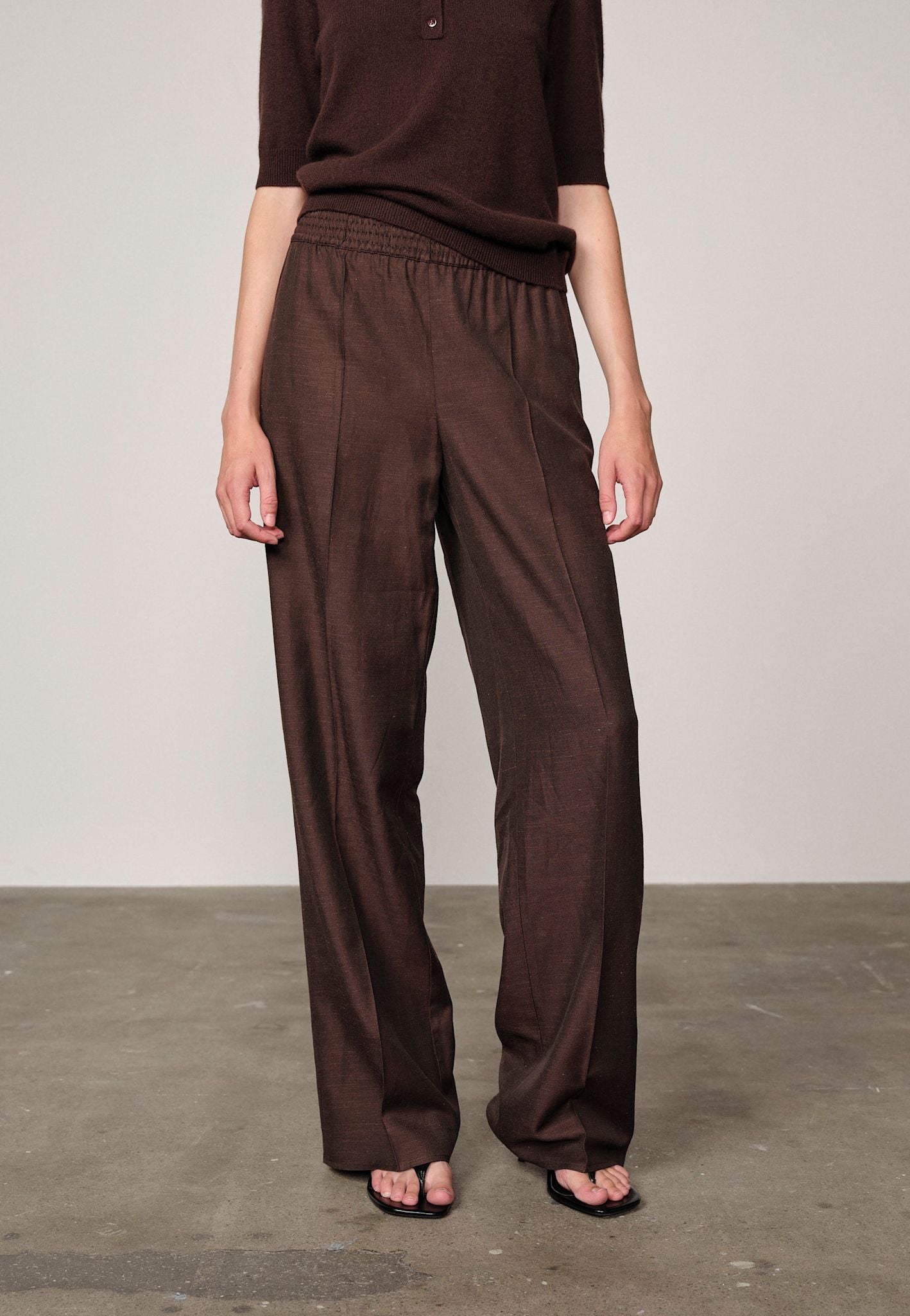 Pinky Midt waist Pants - Java Brown – Herskind Official