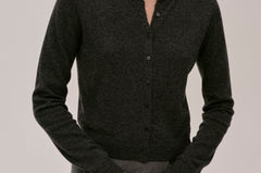 Roselle Knit Cardigan - Dark Grey
