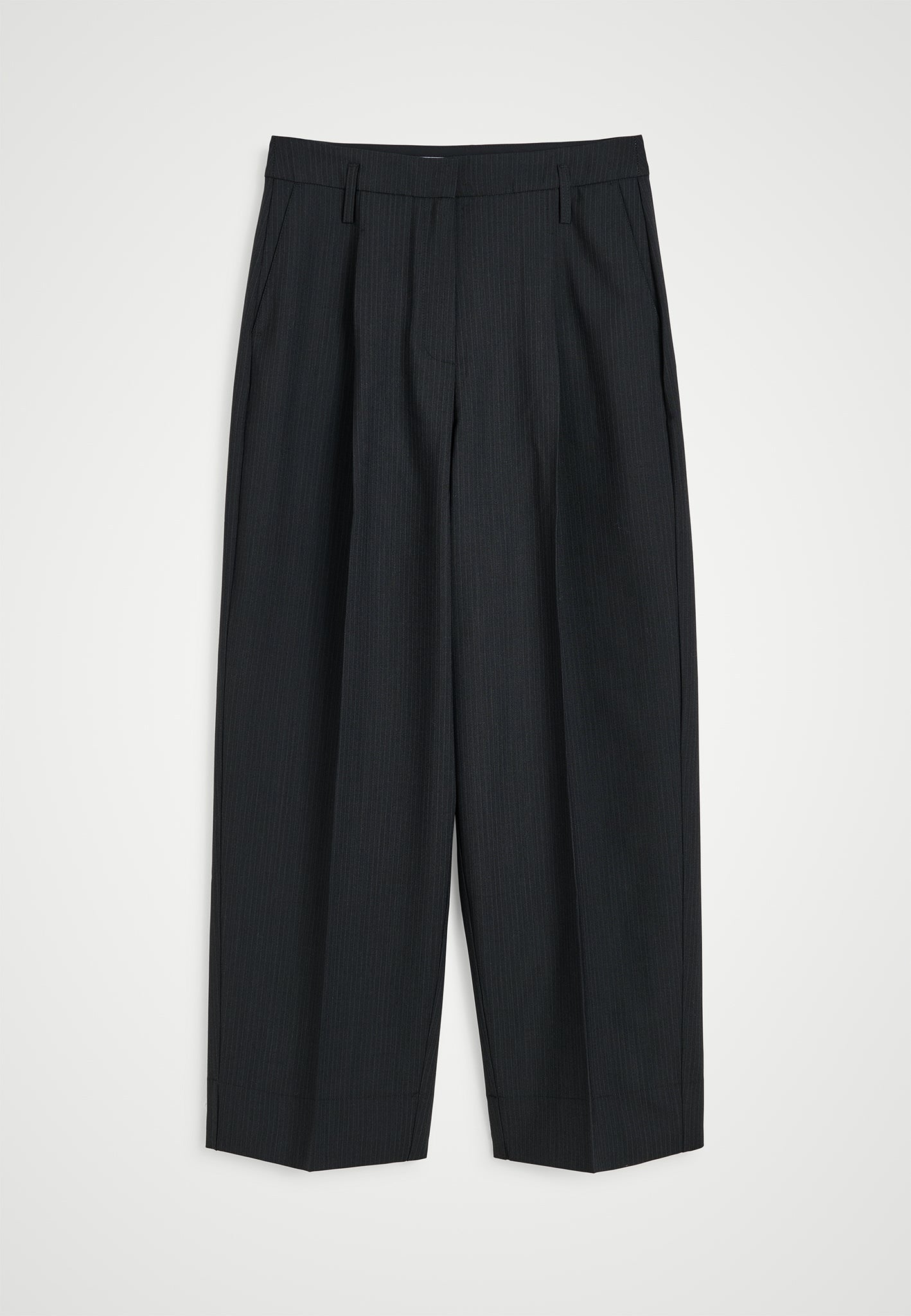 パンツ Herskind Carla Pants Carla Pants in Ligth Grey Pinstripe - Herskind | Afura Store