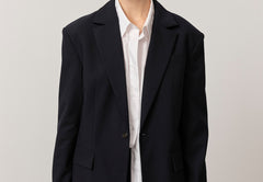 Yago Blazer - Navy Pinstripe