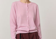 Roselle Knit Cardigan - Bubblegum