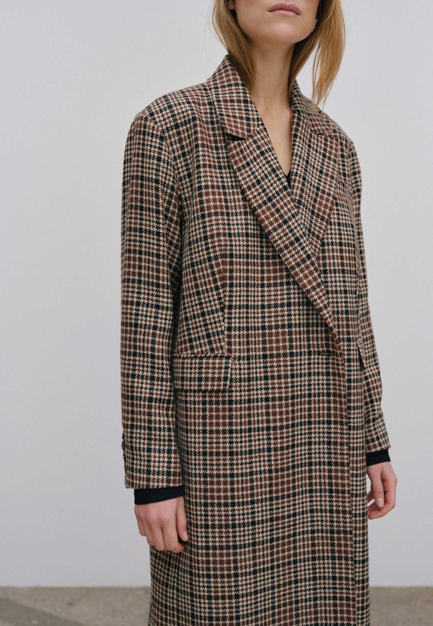 Wanda Wool Coat Checks