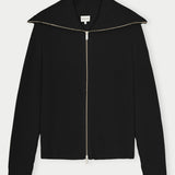 Archie Cashmere Blend Cardigan - Black