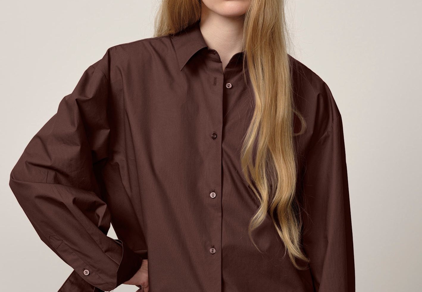 coffee brown dress shirt Organic Cotton Cashmere Dress Shirt in Coffee Bean Brown