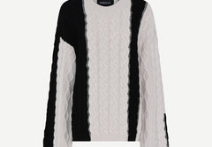 Nolan Knit Roundneck - Salt & Peber