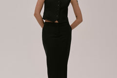 Nina Skirt - Navy Stripe