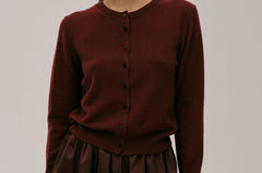 Roselle Knit Cardigan - Oxblood