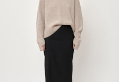 Mate Skirt - Dark Grey Pinstripe