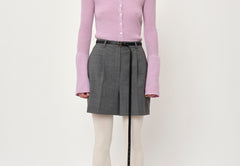 Reggy Shorts - Light Grey Pinstripe