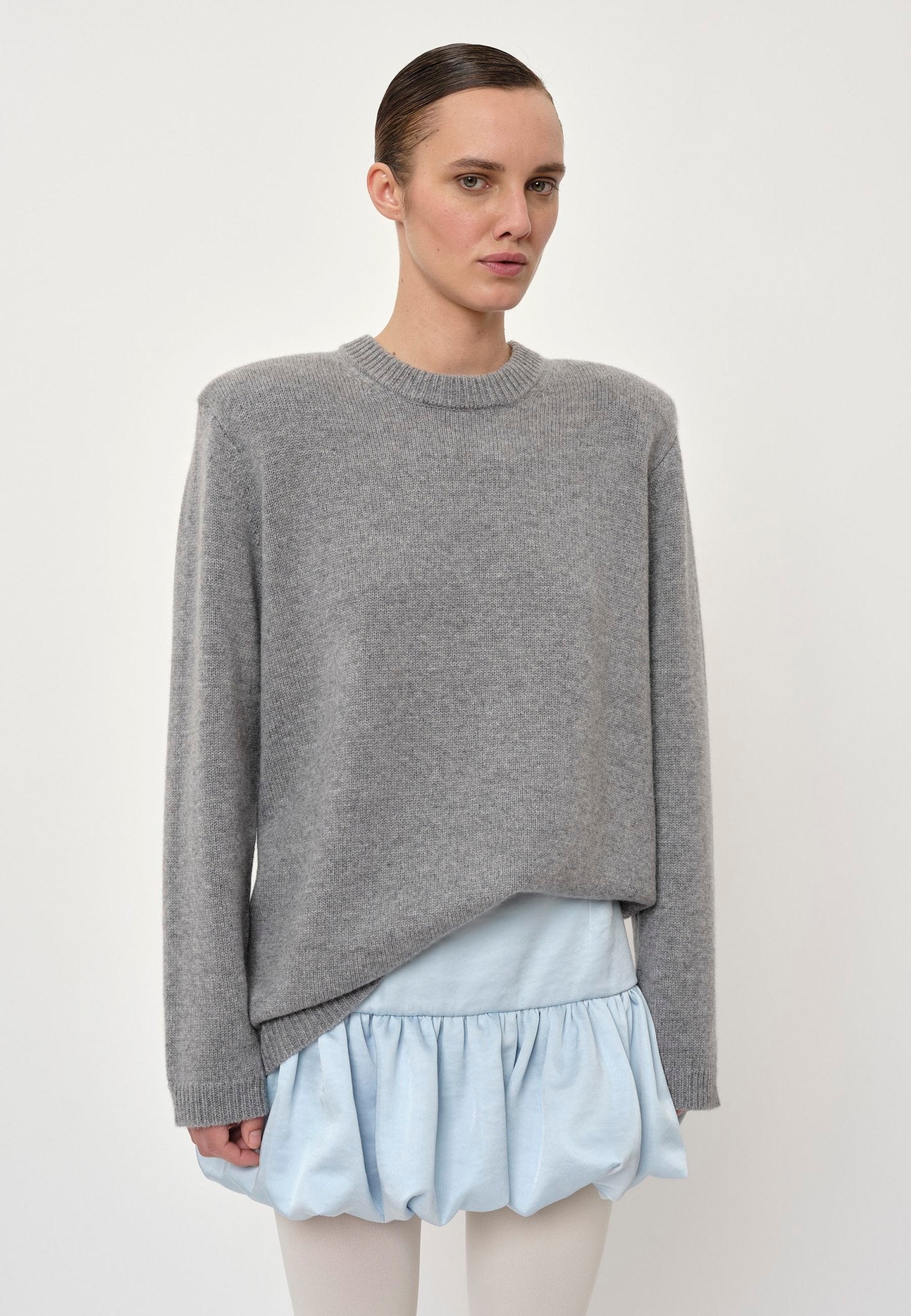 Medina Knit Sweater - Light Grey – Herskind Official