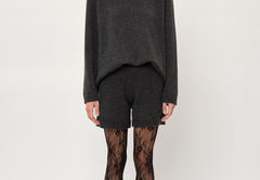 Bogart Knit Shorts - Dark Grey