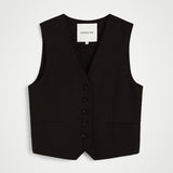 Double up Vest - Black