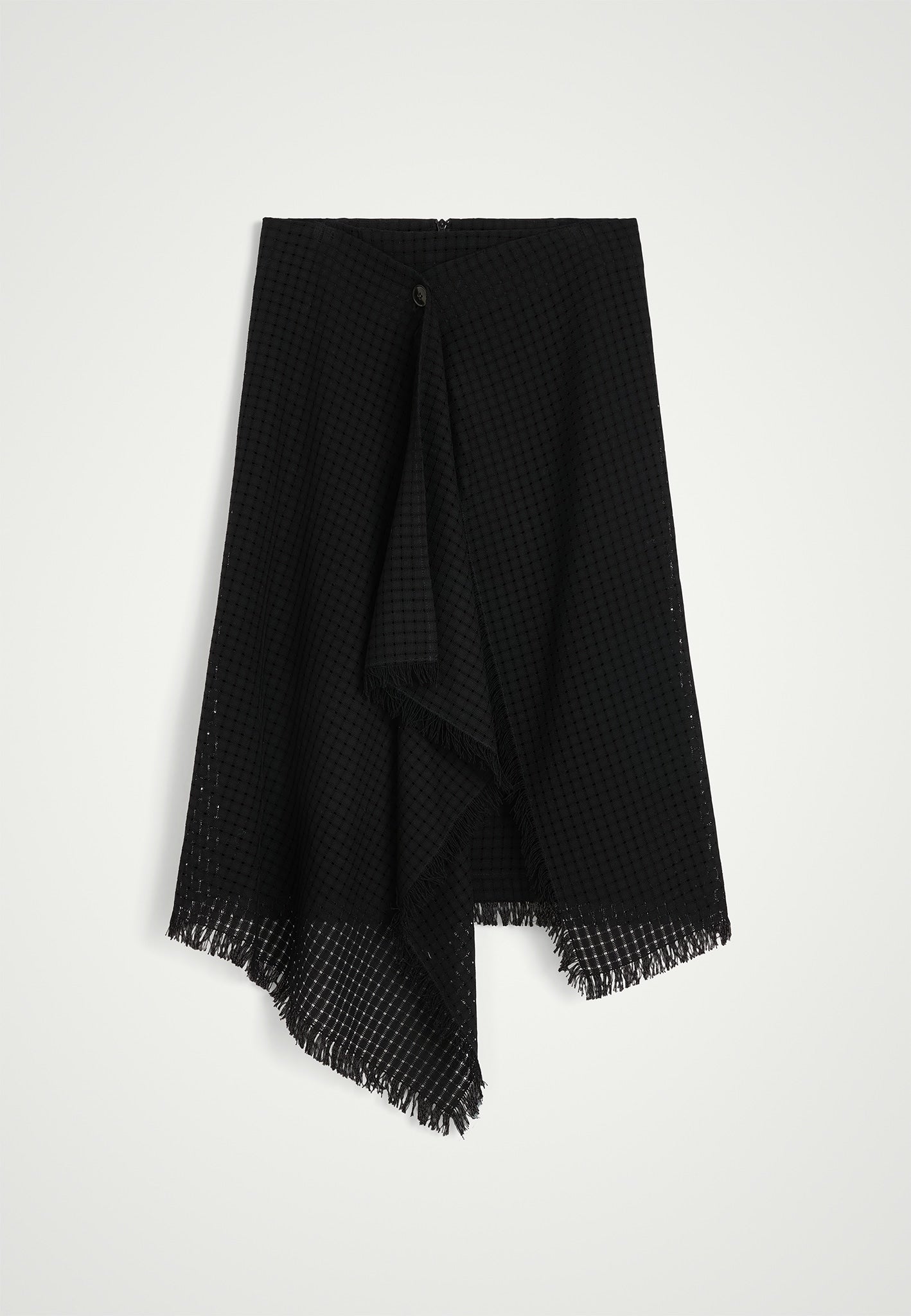 [Honkyo] Injection Draped Skirt ★すぐ品切れ★ 取り外し可能サスペンダー×チェーン付きUNISEX LONG SKIRT