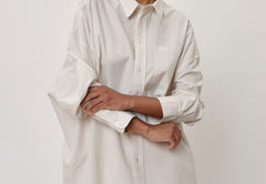Lex Shirt - Creme Pinstripe