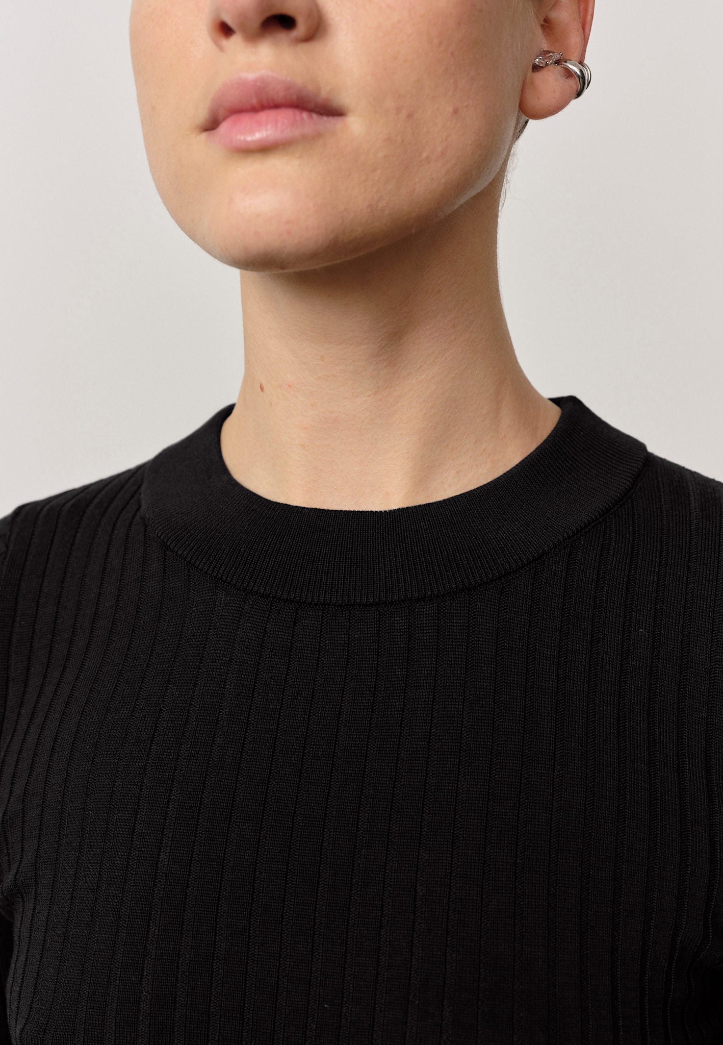 Daniella Strickbluse – Schwarz