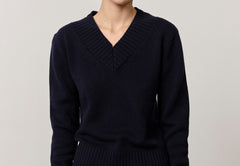 Mela Knit Blouse - Navy