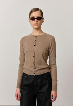 Roselle Knit Cardigan - Croissant