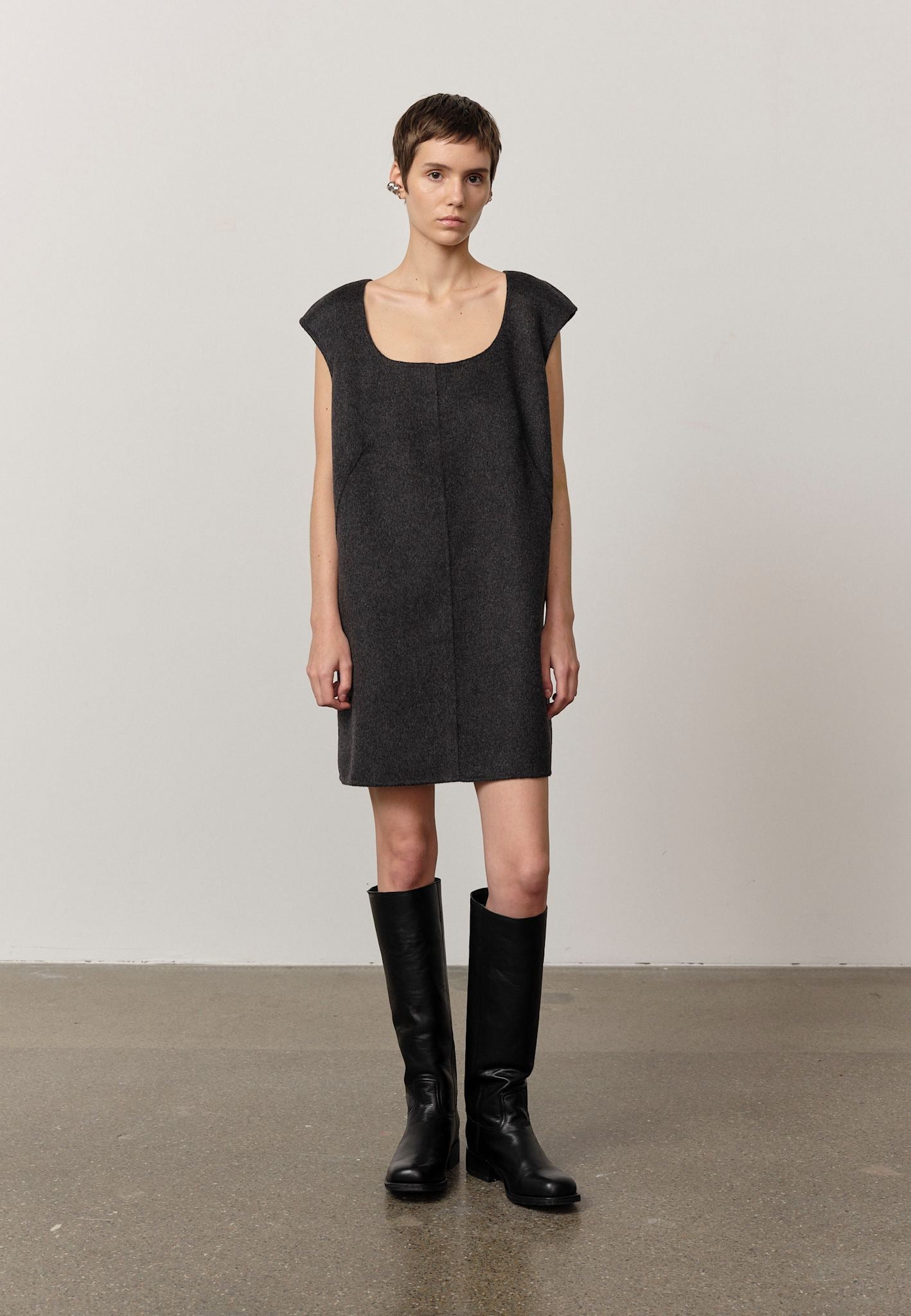 birgitte herskind Anne Dress - Dark Grey Dark Grey