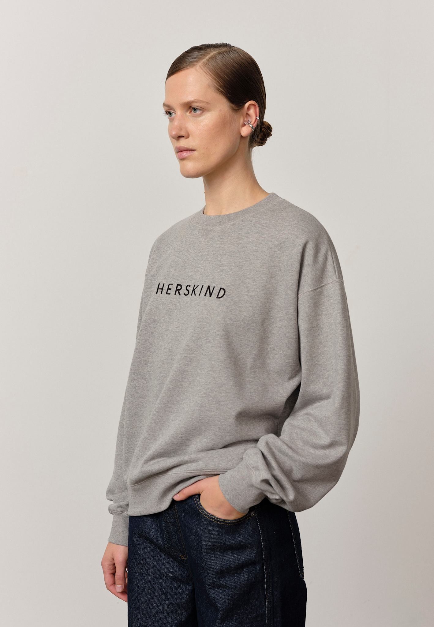 birgitte herskind Lizette Blouse - Grey Melange Grey Melange
