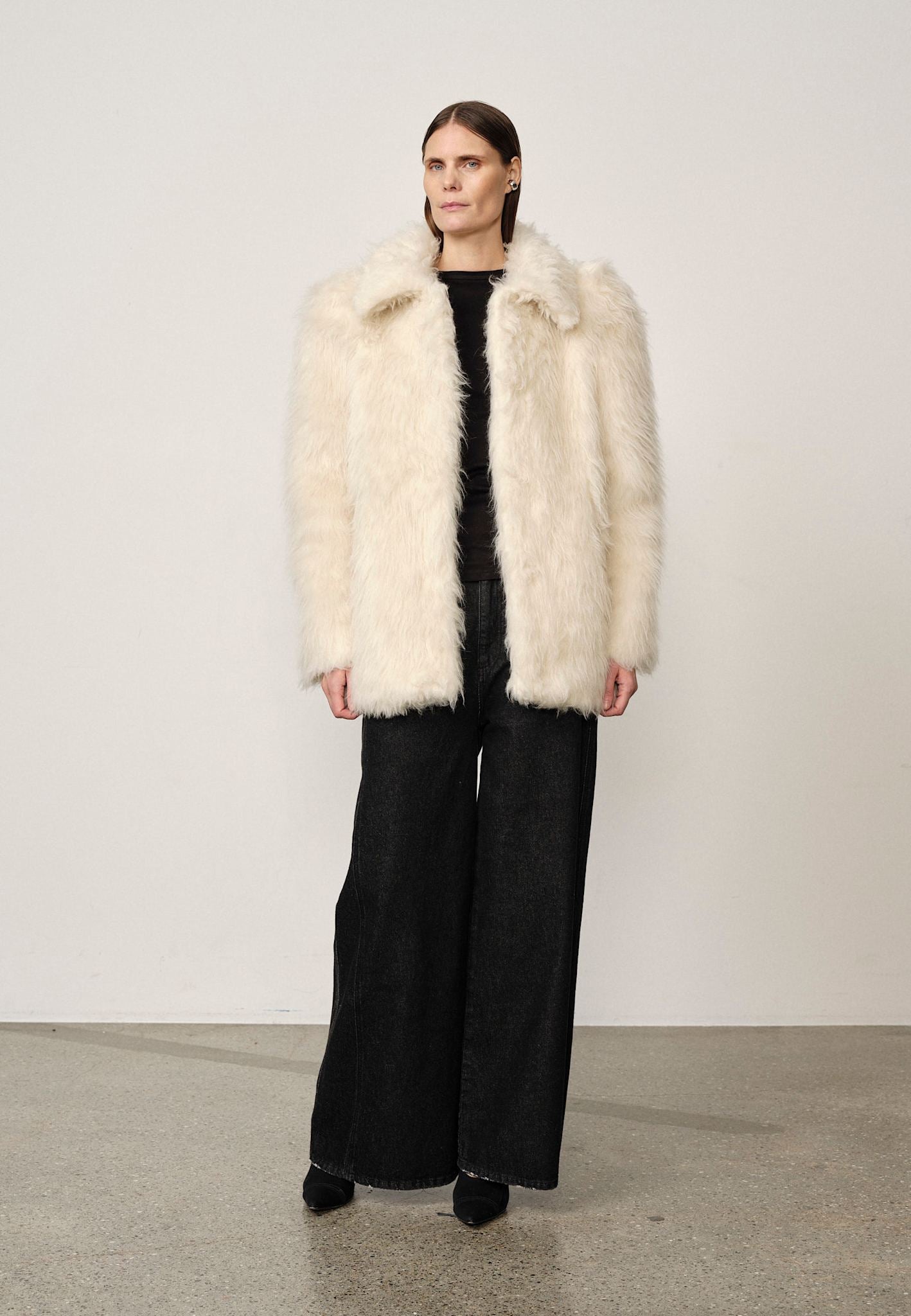 Mendez Alpaca Coat - Polar White – Herskind Official