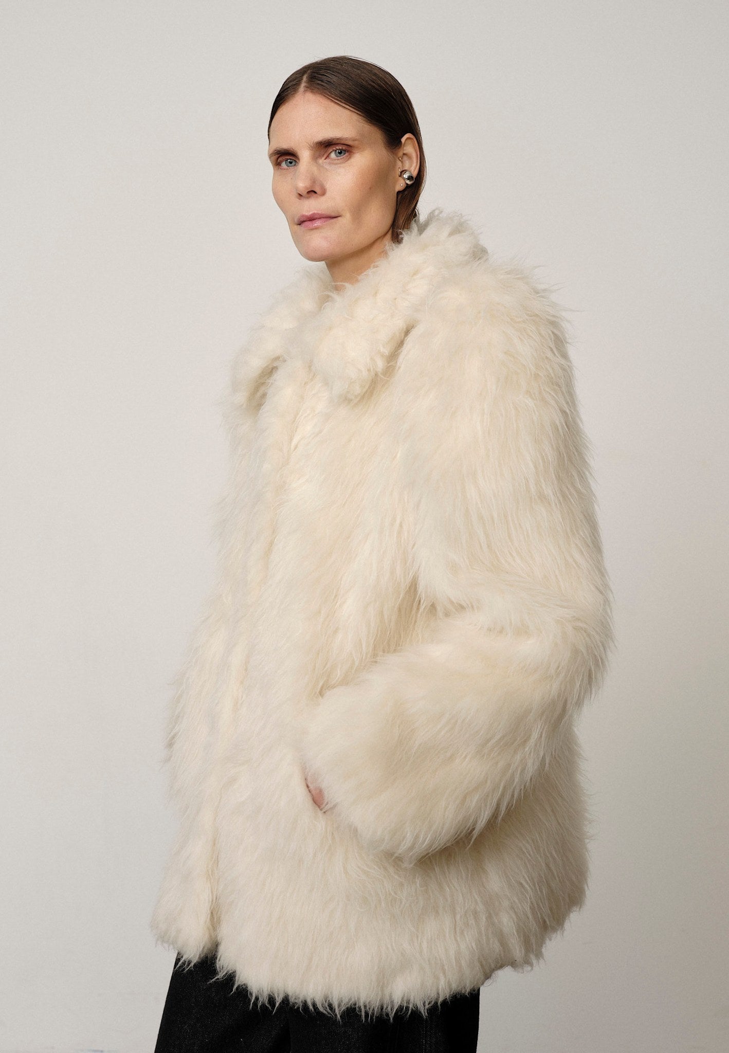 Mendez Alpaca Coat - Polar White – Herskind Official