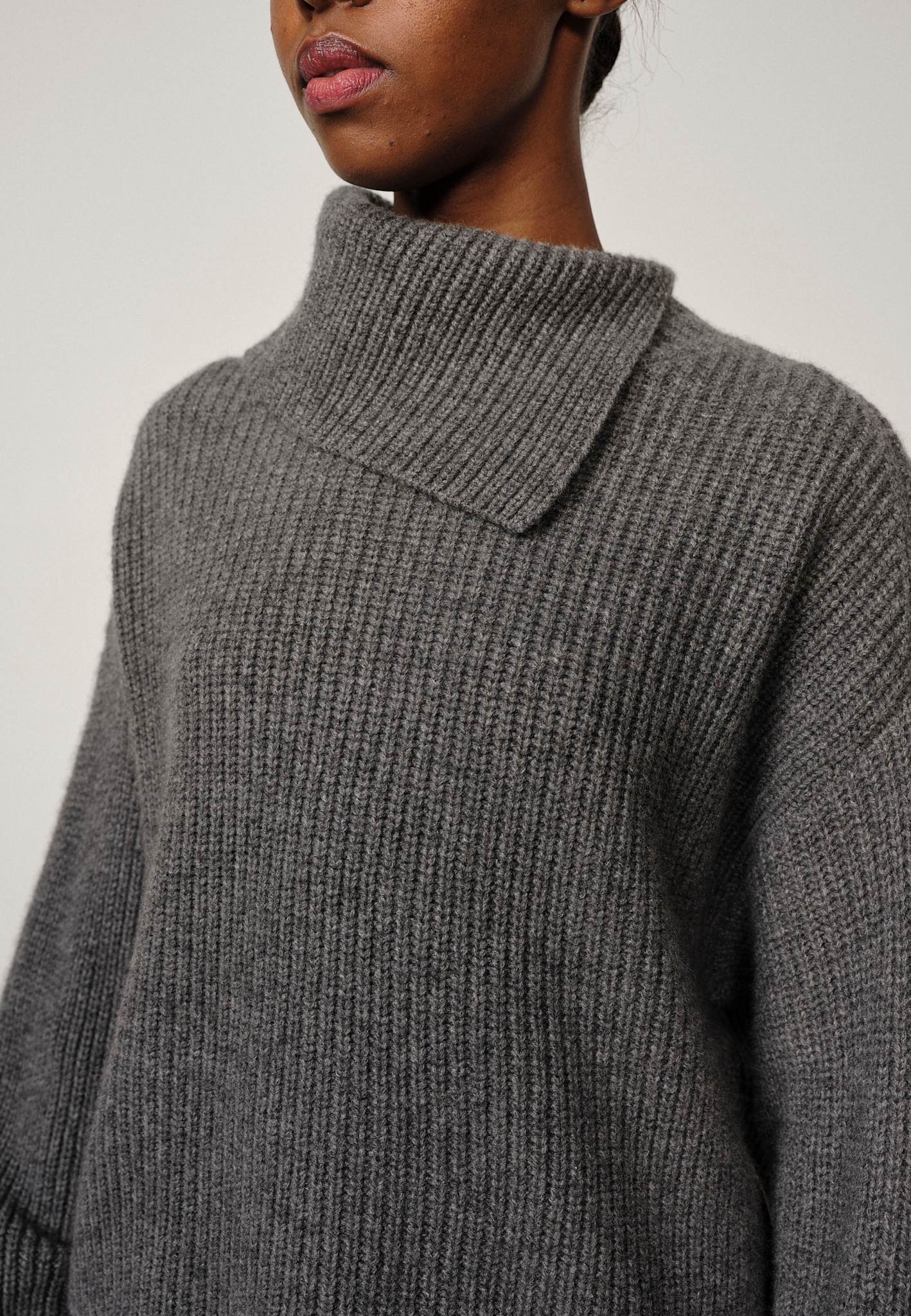 Walker Bluse aus reinem Kaschmir - Grau