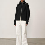 Archie Cashmere Blend Cardigan - Black