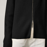 Archie Cashmere Blend Cardigan - Black