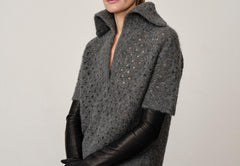 Bacon Knit Blouse - Grey