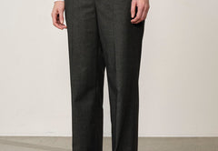 Pinky Midt Waist Pants - Checks Grey