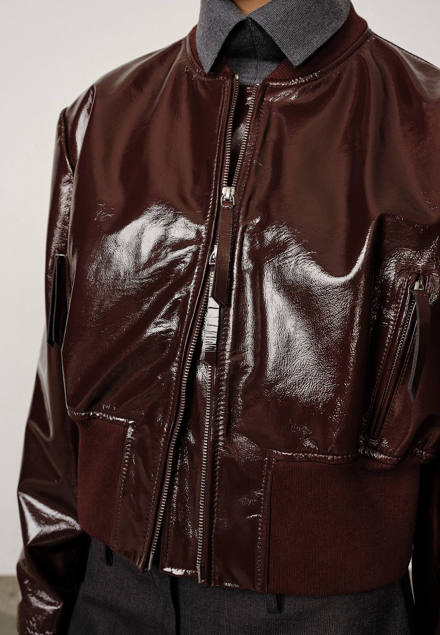 Herry Leather Bomber Jacket