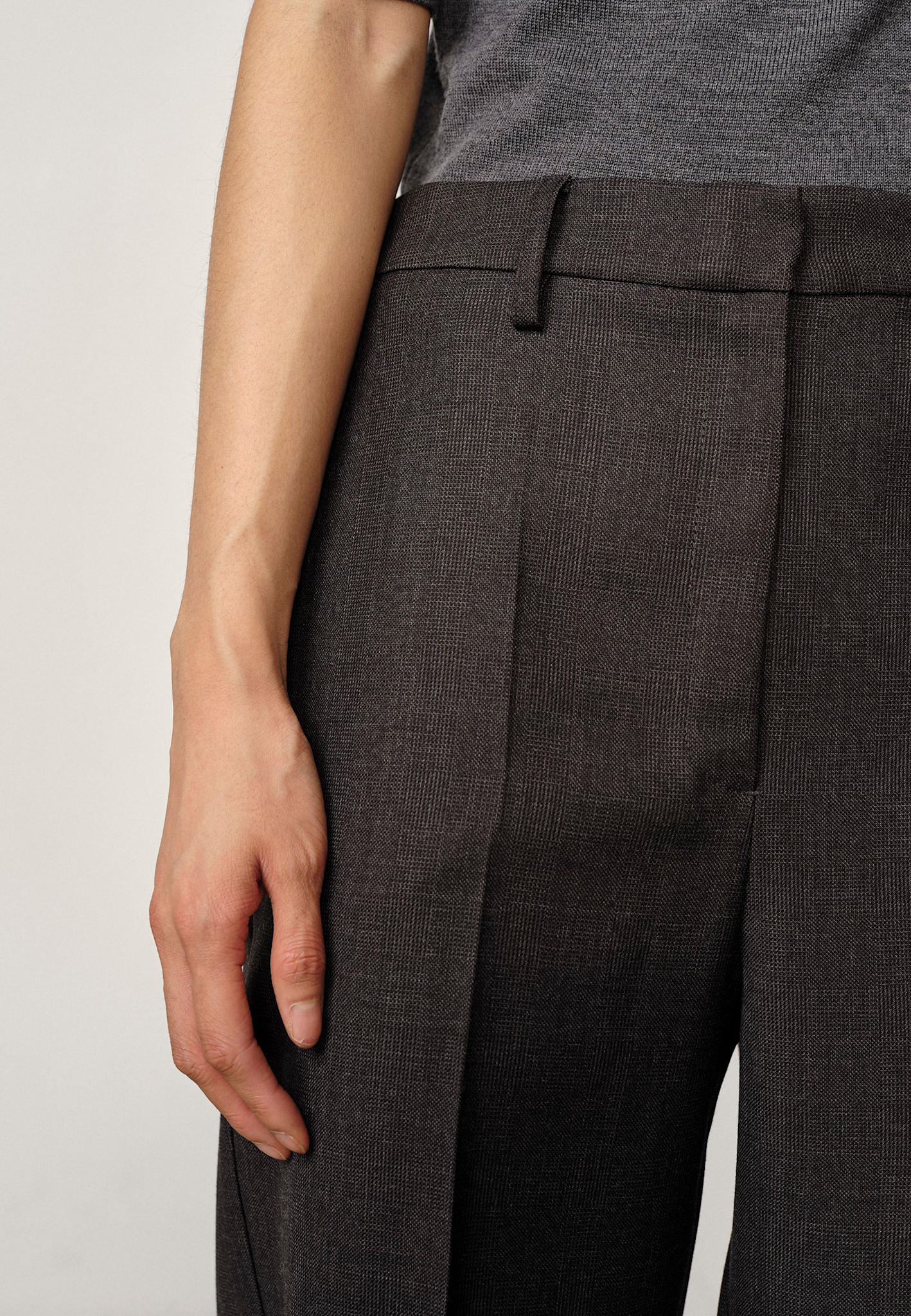 Ivano Wool Midt Waist Pants