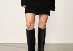 Roger Cashmere Blend Skirt - Black