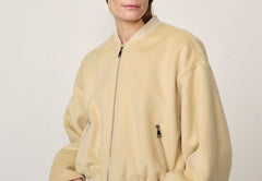 Monica Wool Bomber Jacket - Sage