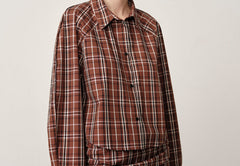 Elsie Shirt - Brown Checks