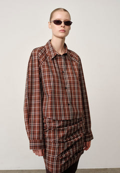 Elsie Shirt - Brown Checks