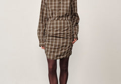 Hilda Skirt - Brown Checks