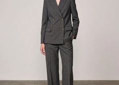 Kimberly Midt Waist pants - Dark Grey