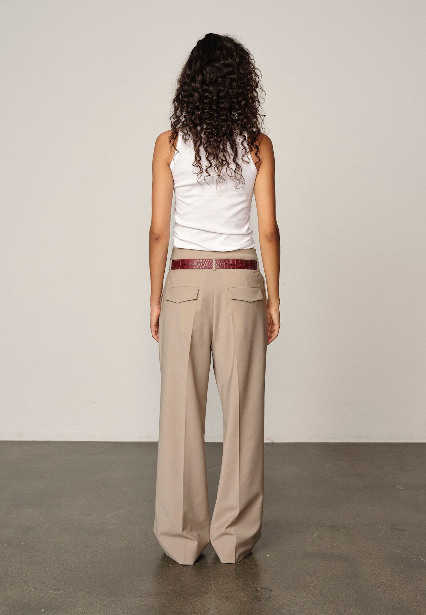 Ivano Midt Waist Hose - Sand