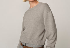Jim Knit Blouse - Light Grey