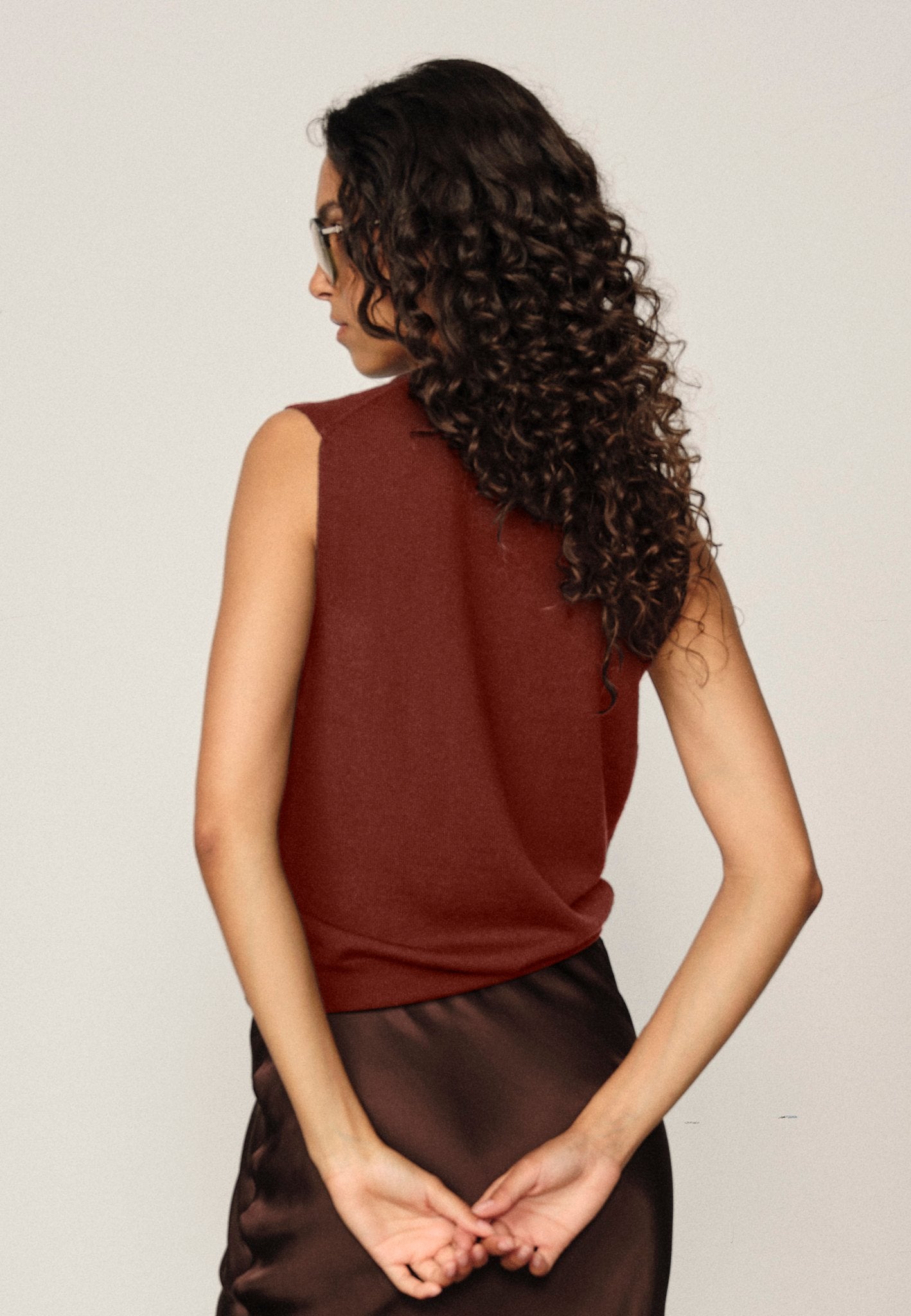 Strickoberteil Fabien – Marron