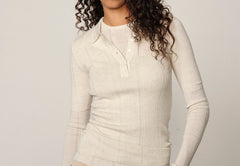 Cyenna Knit Blouse - Off White