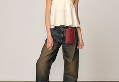 Phone Wallet - Wine Red