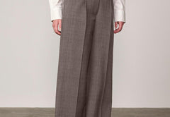 Felicia Midt Waist Pants - Grey