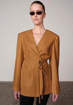 Oversized-Blazer Indiana – Toffee