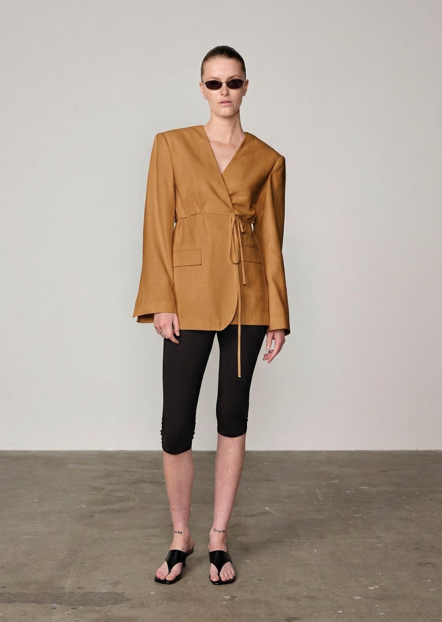 Oversized-Blazer Indiana – Toffee