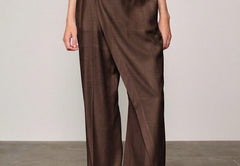 Alina Midt Waist Pants - Java Brown