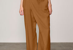 Alina Midt Waist Pants - Toffee