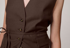 Samos Vest - Java Brown