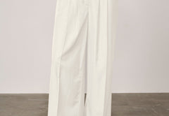 Lotus Midt Waist Pants - White